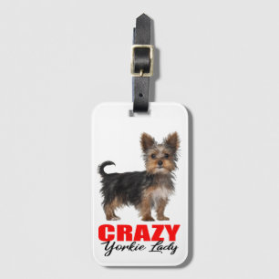 Cute Yorkie Lover Puppy Dog Yorkshire Terrier Lug Luggage Tag