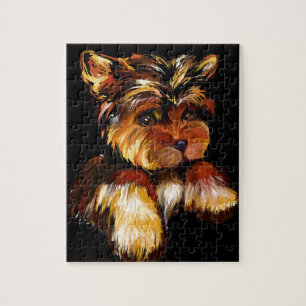 CUTE YORKIE POO JIGSAW PUZZLE