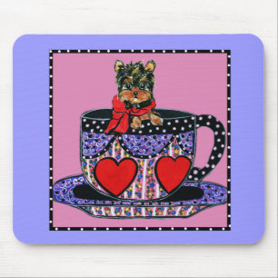 Cute Yorkie Poo Mouse Pad