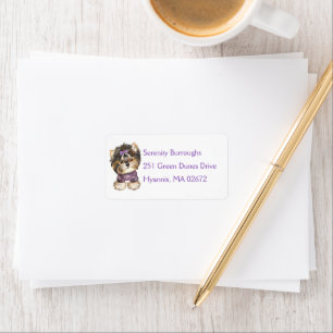 Cute Yorkie Puppy Dog Lover Yorkshire Terrier Labe Label