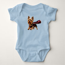 Cute Yorkie Superhero 