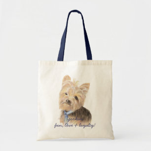 Cute Yorkie, Yorkshire Terrier, Dog, Pet Tote Bag