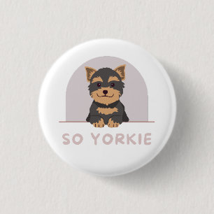 Cute yorkier Yorkshire Terrier Dog Pet Animals Lov 3 Cm Round Badge