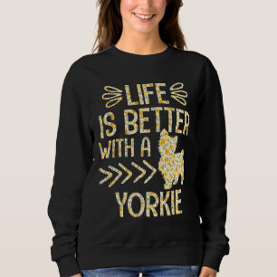 Cute Yorkshire Terrier Dog Owner Lover Funny Yorki Sweatshirt