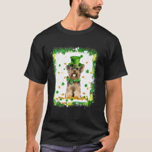 Cute Yorkshire Terrier Dog St Patricks Day Irish S T-Shirt