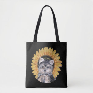 Cute Yorkshire Terrier Dog Tote Bag