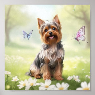 Cute Yorkshire Terrier Poster