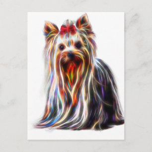 Cute Yorkshire Yorkie Terrier Postcard