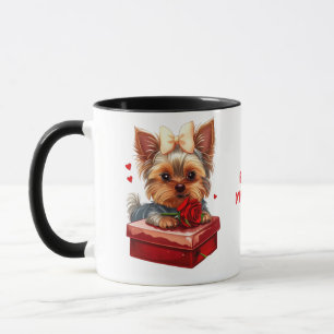 Cute yorky hearts Mother´s day-Valentine´s Mug
