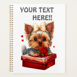 Cute yorky hearts Mother´s day-Valentine´s Planner