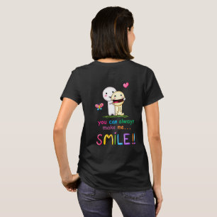 Cute You Always Make Me Smile Retro colourful t sh T-Shirt