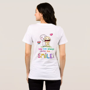 Cute You Always Make Me Smile Retro colourful t sh Tri-Blend Shirt