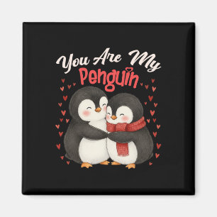 Cute You Are My Penguin Couple Funny Valentines Da Magnet