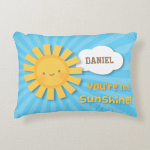 Cute You are my Sunshine Kids Room Decor Pillow