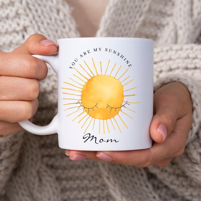 Cute You Are My Sunshine, Mum Keepsake Quote Coffee Mug (Creator Uploaded)