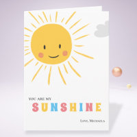 Cute You are my Sunshine Sun Illustration