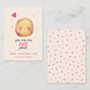 Cute You are one HOT Potato Classroom Valentine's Card