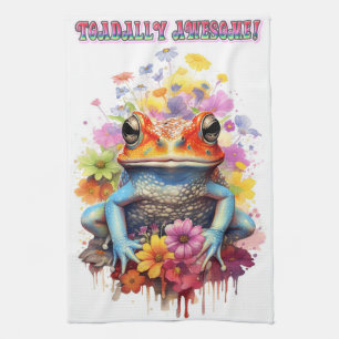 Cute You are Toadally Awesome Toad Kitchen Towel