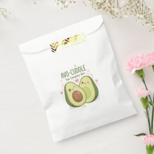 Cute You Complete Me Kawaii Avocado Couple Favour Bag