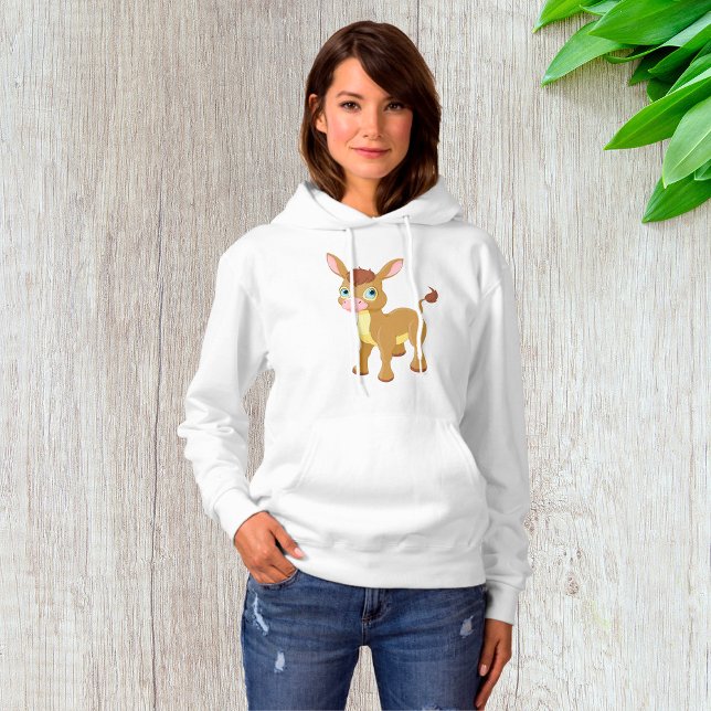 Cute Young Donkey with Big Blue Eyes Hoodie (Creator Uploaded)