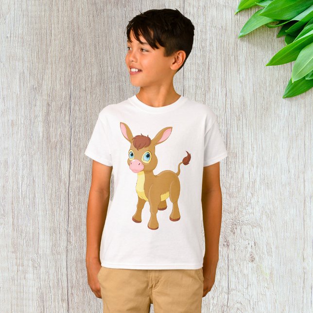 Cute Young Donkey with Big Blue Eyes T-Shirt (Creator Uploaded)