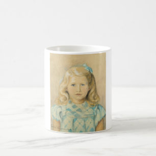Cute Young Girl With Blonde Hair Coffee Mug