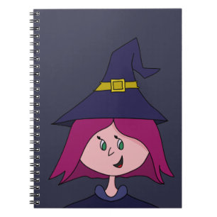 Cute Young Witch Halloween Notebook