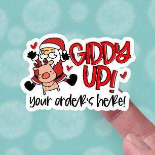 Cute Your Order Is Here Christmas Santa Business