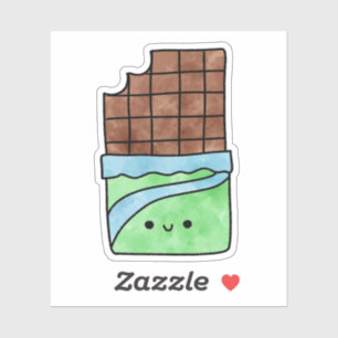 Cute yummy chocolate bar