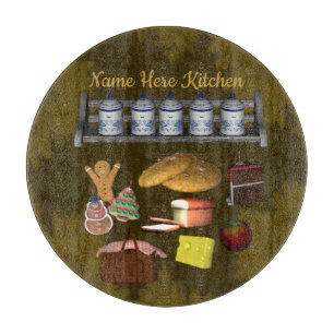 Cute Yummy Food Personalised Cutting Board