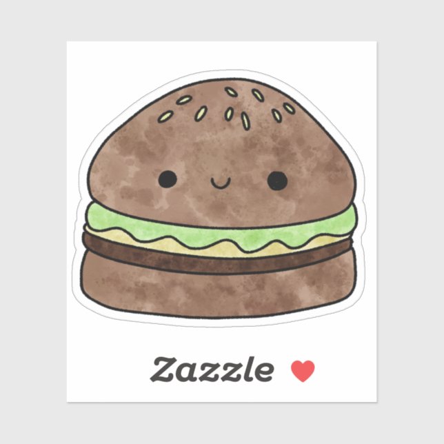 Cute yummy hamburger (Sheet)