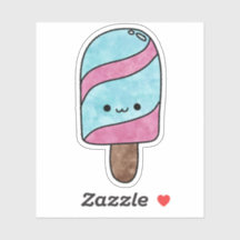 Cute yummy stick ice cream