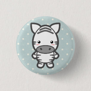 Cute Zebra 3 Cm Round Badge