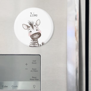 Cute Zebra Animal Magnet