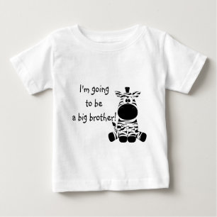 Cute Zebra Big Brother T Shirt