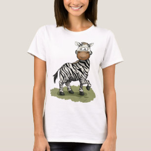Cute Zebra Black And White Stripes T-Shirt