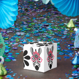 Cute Zebra flower Favour Box