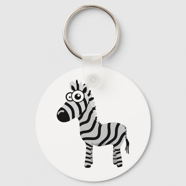 Cute zebra key ring (Front)