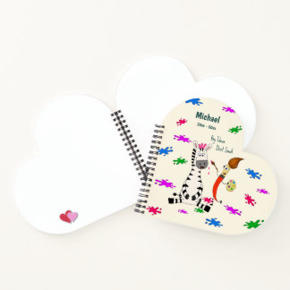Cute Zebra Preschool Kids Notebook