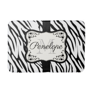Cute Zebra Print Bath Mat