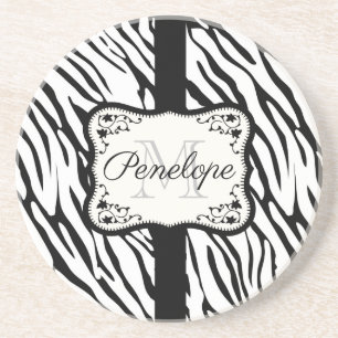 Cute Zebra Print Coaster