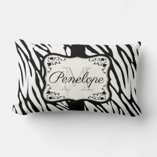 Cute Zebra Print Lumbar Cushion