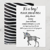 Cute Zebra Safari Jungle pattern animal Baby Boy