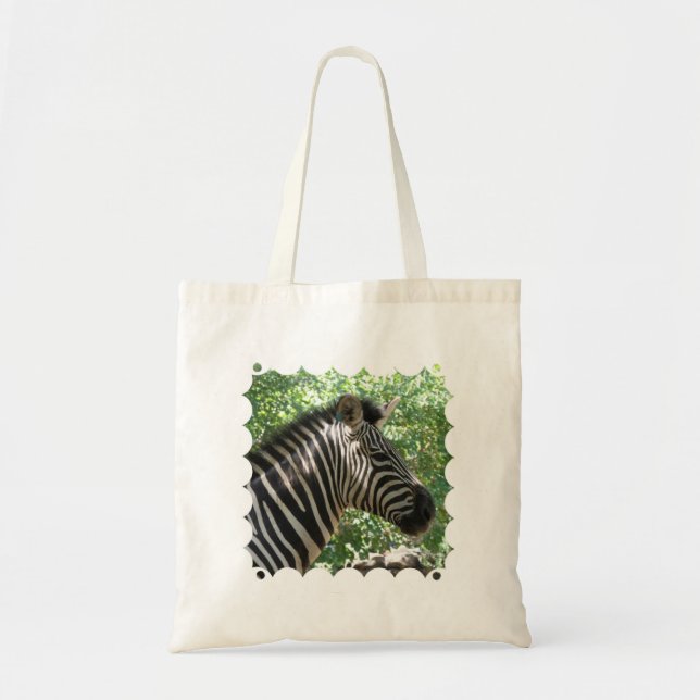 Cute Zebra Small Budget Tote (Front)