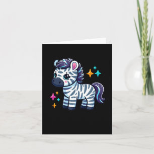 Cute Zebra Sticker1  Card