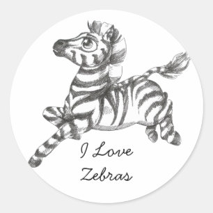 Cute Zebra Stickers