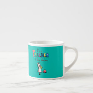 Cute Zebra Teacher  Espresso Cup