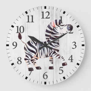Cute Zebra Wall Clock