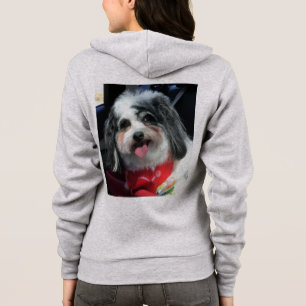 Cute Zip Hoodie for Men/Women Dog K-Cee Smiling
