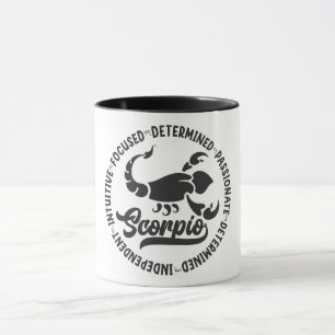 Cute Zodiac Astrology Sign Characteristics/Scorpio Mug